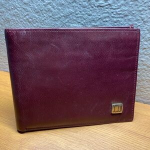 Dunhill Leather  Wallet with Gold Logo